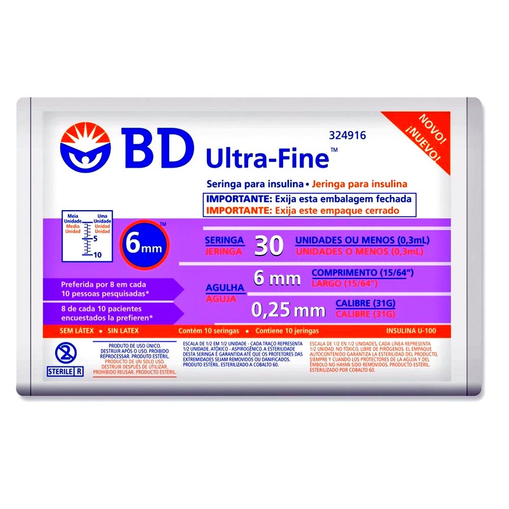 Seringa para Insulina Ultra Fine BD (Agulha Curta)