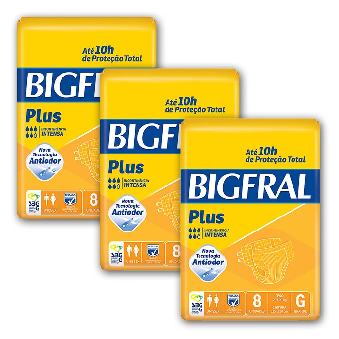 Fralda Geriátrica Bigfral Plus